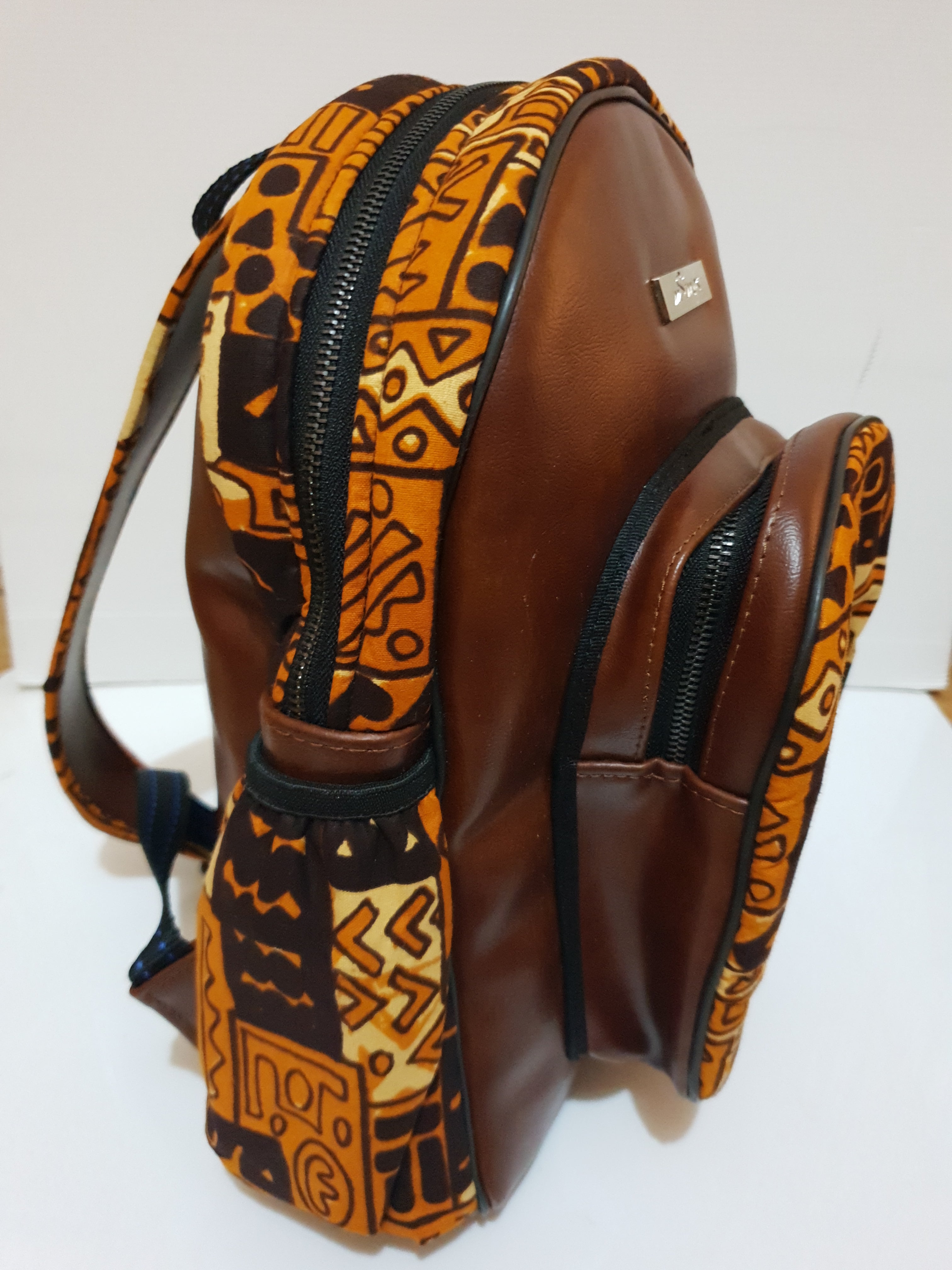 African store leather backpacks