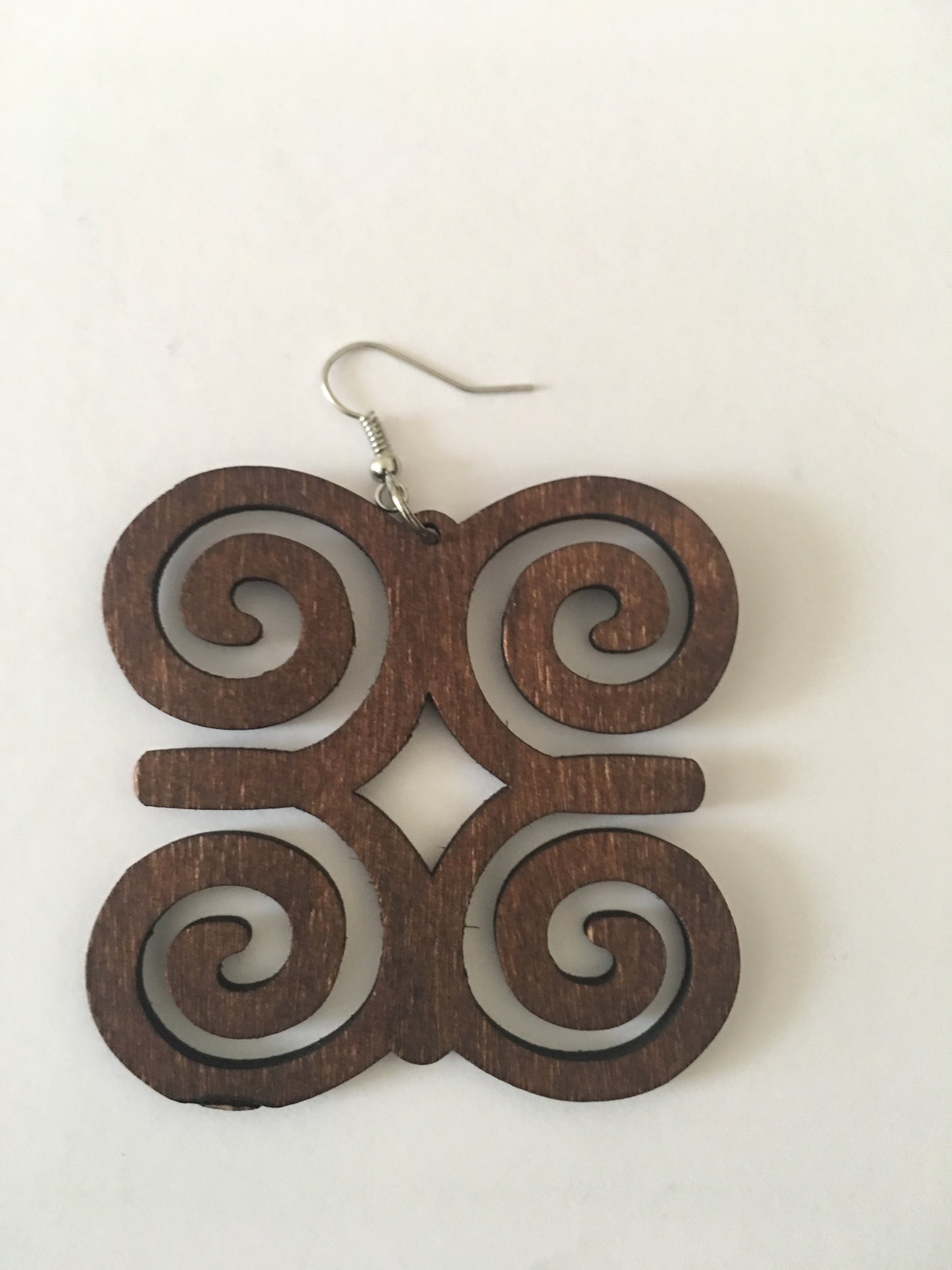 Adinkra earrings - wooden