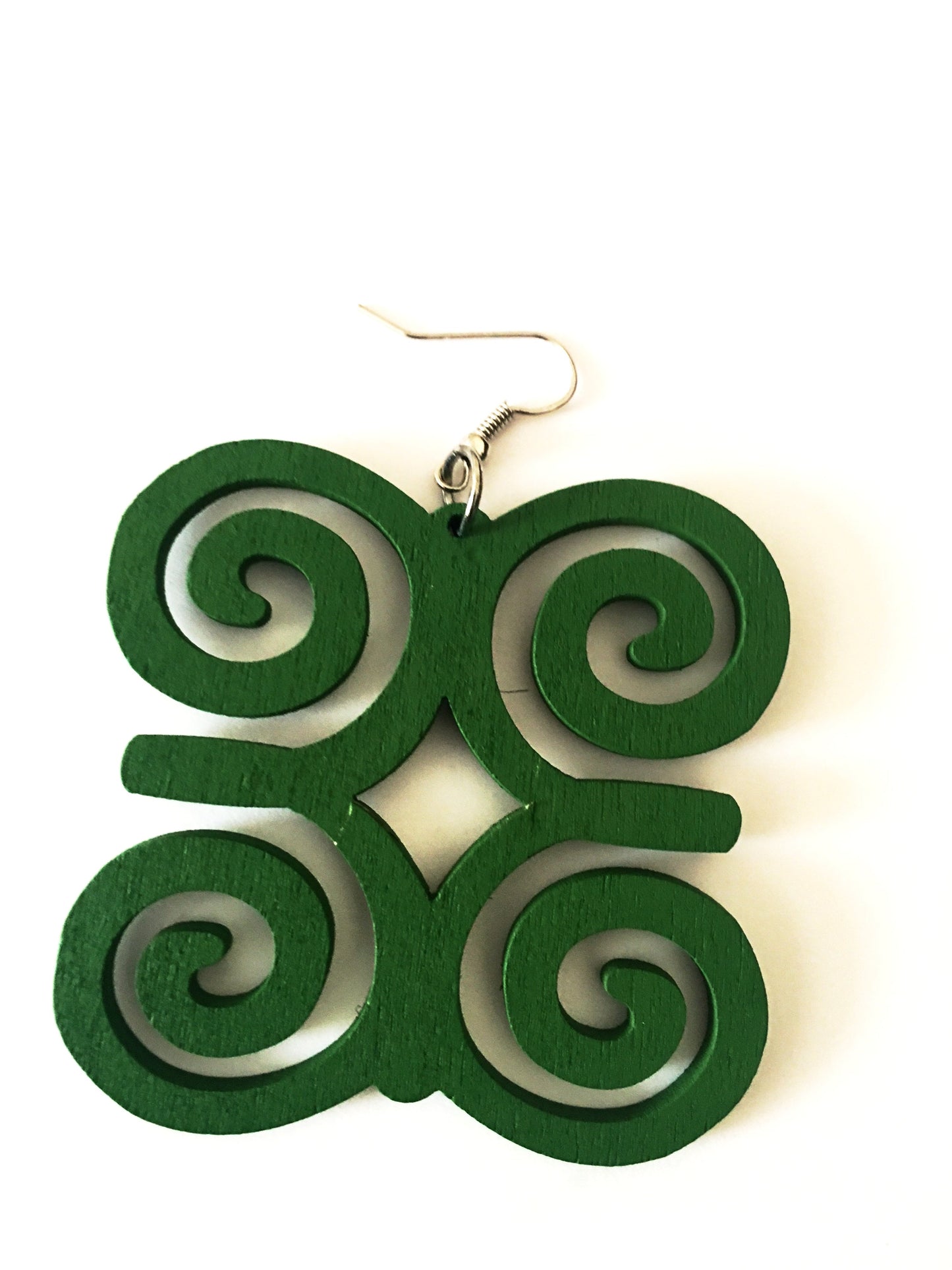 Adinkra earrings - wooden